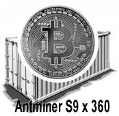 Контейнер-ферма для майнинга на 360 ASIC Antminer S9